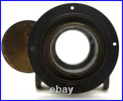 0.9 KG! VERY RARE FAST PETZVAL TYPE BRASS LENS COVERS 6x9 cm