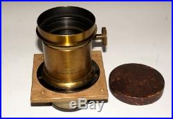 0,9 Kg! Very Rare Bausch And Lomb Rochester Unique Brass Lens With Rack & Pinion