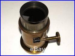 0,9 Kg! Very Rare Bausch And Lomb Rochester Unique Brass Lens With Rack & Pinion