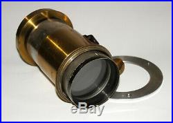 1,2 Kg! Very Rare Bausch And Lomb Rochester Unique Brass Lens With Rack & Pinion