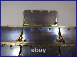 10 Vintage Keeler Brass Recessed Furniture Drawer Pulls Very Rare All Marked KBC