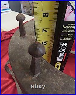 15th. / 16th. Century spanish hammard wrought iron and brass brazier very rare