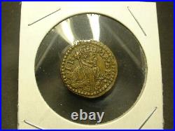 1630 James 1 Portrait Unite Brass Coin Weight By Briot Uncirculated! Very Rare