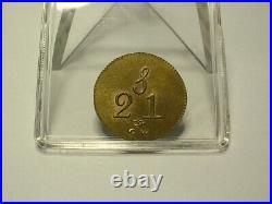 1770`s George 111 Brass A Guinea Coin Weight! Uncirculated! Very Rare Weight