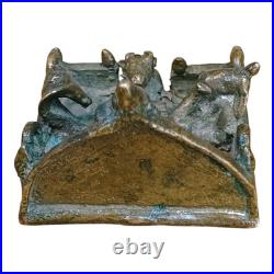 1800's Old Vintage Antique Brass Fine Shiva Family Very Rare Statue / Figure