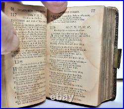 1849 MINIATURE Methodist Hymn Book John Wesley Very Rare Working Brass Clasp