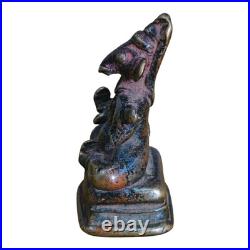 1850's Old Vintage Antique Brass Fine Ganesh Ji Very Rare Statue / Figure