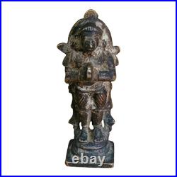 1850's Old Vintage Antique Brass Fine Hanuman Ji Very Rare Statue / Figure