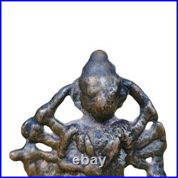 1850's Old Vintage Antique Brass Fine Hindu Goddess Very Rare Statue / Figure