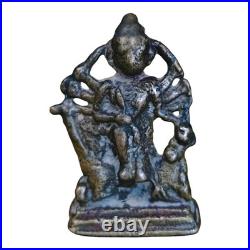 1850's Old Vintage Antique Brass Fine Hindu Goddess Very Rare Statue / Figure