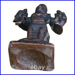 1850's Old Vintage Antique Brass Fine Lord Vishnu Ji Very Rare Statue / Figure