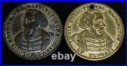 1852 Louis Kossuth 27.5mm Brass Gaming Tokens / Medal Very Rare Higher Grade