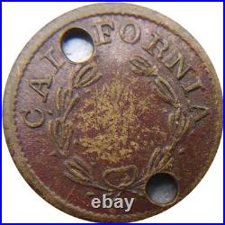 (1860's) Liberty 13 Stars California Wreath Political Counter Token Very Rare