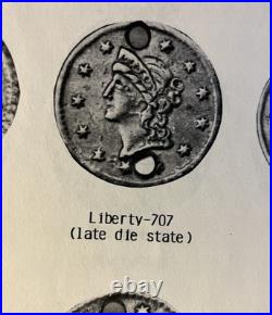 (1860's) Liberty 13 Stars California Wreath Political Counter Token Very Rare