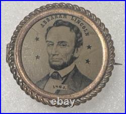 1864 Abraham Lincoln 1 Campaign Ferrotype, Very Rare Image-from Old Collection