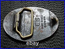 187 Homicide Murder Brass Belt Buckle! Vintage! Very Rare! Bts! 1978! Nos! USA