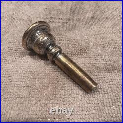 1885 Conn Levy Model Cornet Mouthpiece Very Rare Good Condition Silver Plated