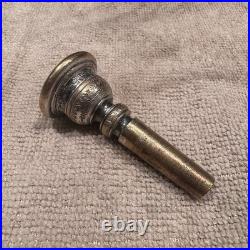 1885 Conn Levy Model Cornet Mouthpiece Very Rare Good Condition Silver Plated