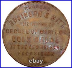 (1885) New Orleans & Waterloo Unlisted Merchant Token Omnibus Mnfr Very Rare