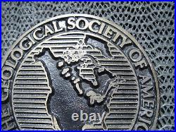 1888 The Geological Society Of America Brass Belt Buckle! Vintage! Very Rare