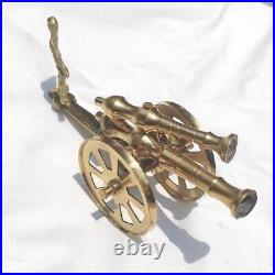 1890 Century Very Rare Brass Metal Classic Historical Gun Cannon Army Hone Decor
