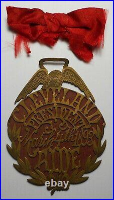 1893 President Grover Cleveland Inaugural Aide Badge VERY RARE