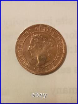1895 Brass Canada Large Cent Very Rare Find