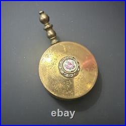 1900-1920s Brass pill container or possibly powder compact Very Rare Antique