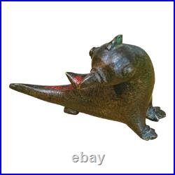 1900's Old Vintage Antique Brass Fine Bird Very Rare Statue / Figure Collectible