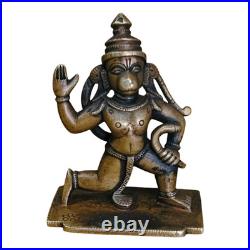 1900's Old Vintage Antique Brass Fine Hanuman Ji Very Rare Statue / Figure