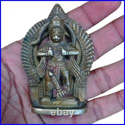 1900's Old Vintage Antique Brass Fine Hanuman Ji Very Rare Statue / Figure