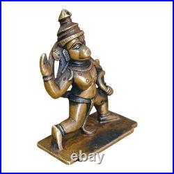 1900's Old Vintage Antique Brass Fine Hanuman Ji Very Rare Statue / Figure