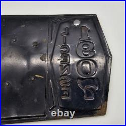 1907 Cincinnati Ohio Brass License Plate Original VERY RARE