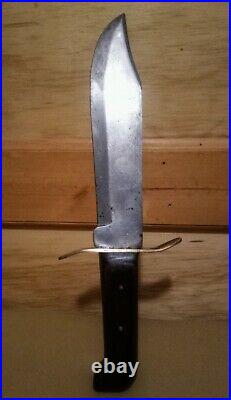1920's KODIAK BOWIE FIGHTING KNIFE! 14 1/2 VERY RARE CUSTOM ENGRAVED BLADE