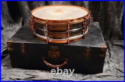 1920s Ludwig Ludwig Deluxe Heavy Brass Snare Very Rare Dedicated Hard case