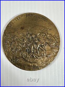 1925 150th Anniversary Battle Of Bunker Hill 3 Brass Coin Very Rare