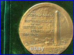 1925 150th Anniversary Battle Of Bunker Hill 3 Brass Coin Very Rare
