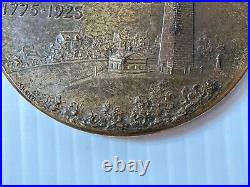 1925 150th Anniversary Battle Of Bunker Hill 3 Brass Coin Very Rare