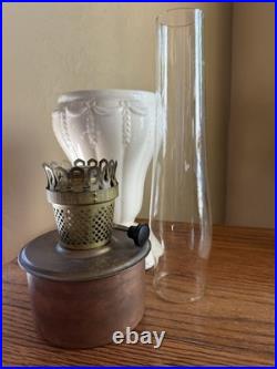 1930S Farmor Stoneware Drapery Vase Oil Lamp VERY RARE