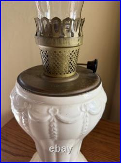 1930S Farmor Stoneware Drapery Vase Oil Lamp VERY RARE