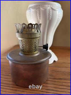 1930S Farmor Stoneware Drapery Vase Oil Lamp VERY RARE