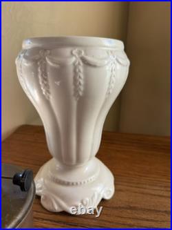 1930S Farmor Stoneware Drapery Vase Oil Lamp VERY RARE