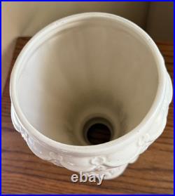 1930S Farmor Stoneware Drapery Vase Oil Lamp VERY RARE 1930S Farmor Stoneware Drapery Vase Oil Lamp VERY RARE