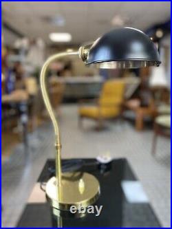 1930s Very Rare Fully Restored Vintage GEC Brass Desk Lamp Bauhaus