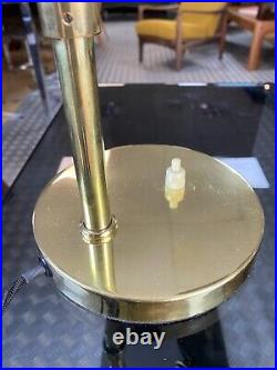 1930s Very Rare Fully Restored Vintage GEC Brass Desk Lamp Bauhaus