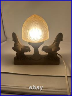 1930s art deco Chicken Table Lamp Very Rare