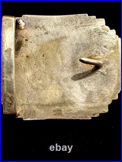 1936 Wsc Intramural Champion Belt Buckle / Herff Jones Stamped History Very Rare