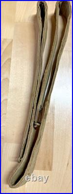 1941 Lee Enfield Rifle, Canvas & Rubber with brass ends Sling WW2, very Rare