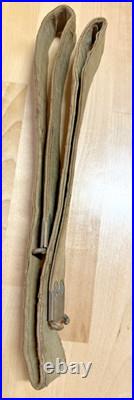 1941 Lee Enfield Rifle, Canvas & Rubber with brass ends Sling WW2, very Rare