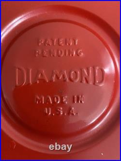 1945 Very Rare FARMOR Kerosene Small Red Emergency Oil Lamp, New Never Burned
